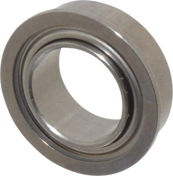Value Collection - 5/16" Bore Diam, 1/2" OD, Double Shield Miniature Radial Ball Bearing - 5/32" Wide, With Flange, 2 Rows, Round Bore, 52 Lb Static Capacity, 122 Lb Dynamic Capacity - Industrial Tool & Supply