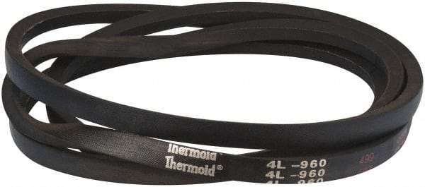 Value Collection - Section 4L, 96" Outside Length, V-Belt - Rubber, Fractional HP, No. 4L960 - Industrial Tool & Supply
