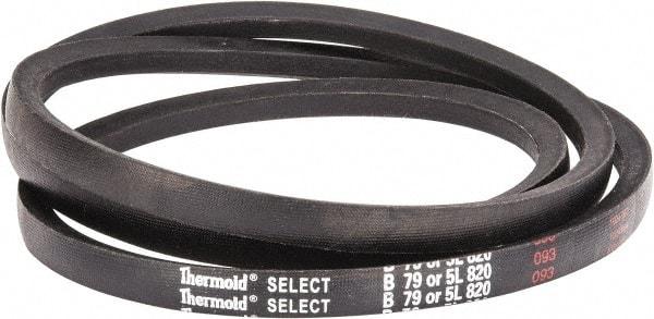 Value Collection - Section 5L, 82" Outside Length, V-Belt - Rubber, Fractional HP, No. 5L820 - Industrial Tool & Supply