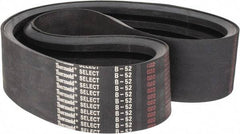 Value Collection - Section B, V-Belt - Neoprene Rubber, Classic Banded, No. B-52 - Industrial Tool & Supply