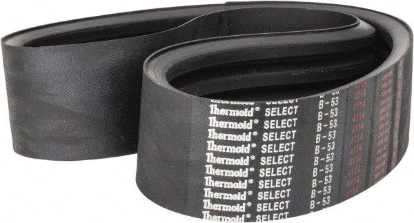 Value Collection - Section B, V-Belt - Neoprene Rubber, Classic Banded, No. B-53 - Industrial Tool & Supply