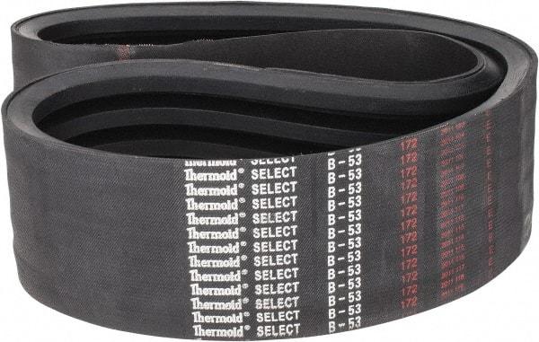 Value Collection - Section B, V-Belt - Neoprene Rubber, Classic Banded, No. B-53 - Industrial Tool & Supply