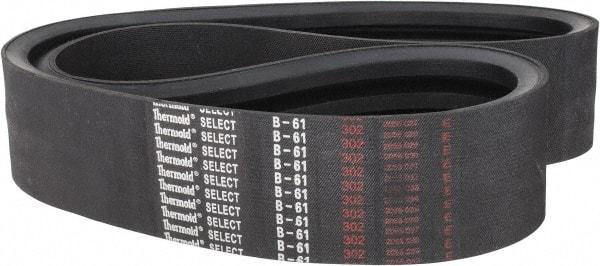 Value Collection - Section B, V-Belt - Neoprene Rubber, Classic Banded, No. B-61 - Industrial Tool & Supply