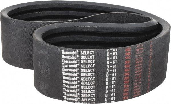 Value Collection - Section B, V-Belt - Neoprene Rubber, Classic Banded, No. B-61 - Industrial Tool & Supply