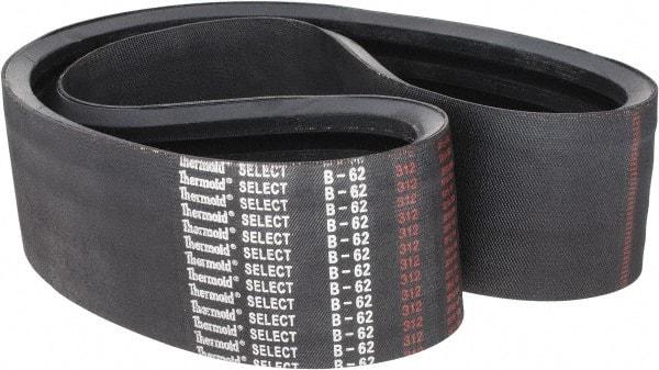Value Collection - Section B, V-Belt - Neoprene Rubber, Classic Banded, No. B-62 - Industrial Tool & Supply