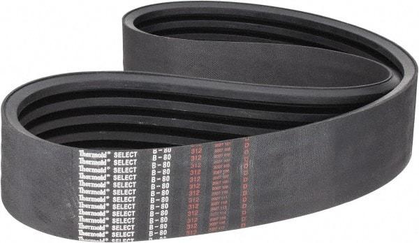 Value Collection - Section B, V-Belt - Neoprene Rubber, Classic Banded, No. B-80 - Industrial Tool & Supply