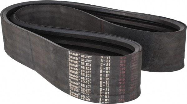 Value Collection - Section B, V-Belt - Neoprene Rubber, Classic Banded, No. B-81 - Industrial Tool & Supply