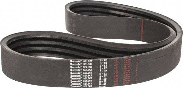 Value Collection - Section B, V-Belt - Neoprene Rubber, Classic Banded, No. B-82 - Industrial Tool & Supply