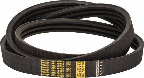 Value Collection - Section 3V, V-Belt - Neoprene Rubber, Narrow Banded, No. 3V950 - Industrial Tool & Supply