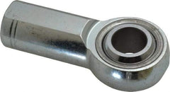 Made in USA - 3/4" ID, 1-3/4" Max OD, 28,090 Lb Max Static Cap, Plain Female Spherical Rod End - 3/4-16 RH, Alloy Steel with Steel Raceway - Industrial Tool & Supply