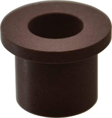 Bunting Bearing - 1/2" Inside x 3/4" Outside Diam, PTFE Sleeve Bearing - 1" Flange Outside Diam, 1/8" Flange Thickness, 3/4" OAL - Industrial Tool & Supply