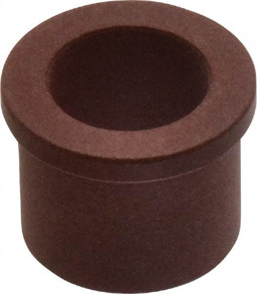 Bunting Bearing - 5/8" Inside x 7/8" Outside Diam, PTFE Sleeve Bearing - 1" Flange Outside Diam, 1/8" Flange Thickness, 3/4" OAL - Industrial Tool & Supply