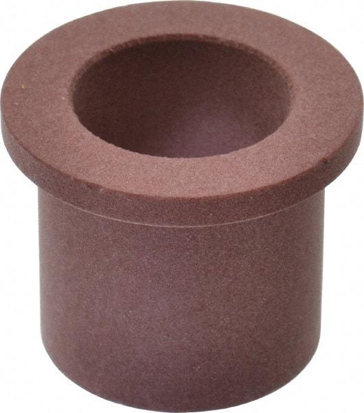 Bunting Bearing - 3/4" Inside x 1" Outside Diam, PTFE Sleeve Bearing - 1-1/4" Flange Outside Diam, 1/8" Flange Thickness, 1" OAL - Industrial Tool & Supply