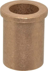 Boston Gear - 5/8" Inside x 7/8" Outside Diam, Oil Impregnated Bronze SAE-841 Flanged Sleeve Bearing - 1" Flange Outside Diam, 1/8" Flange Thickness, 1-1/4" OAL - Industrial Tool & Supply