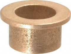 Boston Gear - 7/8" Inside x 1-1/8" Outside Diam, Oil Impregnated Bronze SAE-841 Flanged Sleeve Bearing - 1-1/2" Flange Outside Diam, 1/8" Flange Thickness, 3/4" OAL - Industrial Tool & Supply