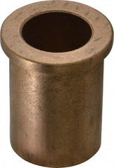 Boston Gear - 1" Inside x 1-3/8" Outside Diam, Oil Impregnated Bronze SAE-841 Flanged Sleeve Bearing - 1-5/8" Flange Outside Diam, 3/16" Flange Thickness, 2" OAL - Industrial Tool & Supply