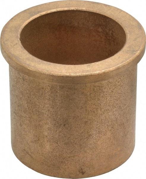 Boston Gear - 1-5/8" Inside x 2" Outside Diam, Oil Impregnated Bronze SAE-841 Flanged Sleeve Bearing - 2-1/4" Flange Outside Diam, 3/16" Flange Thickness, 2" OAL - Industrial Tool & Supply