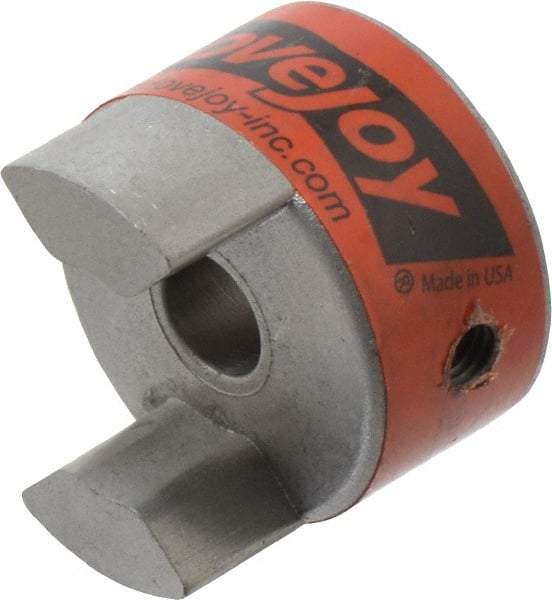 Lovejoy - 10mm Max Bore, Flexible Coupling Hub - 1.36" OD, 2" OAL, Sintered Iron, Order 2 Hubs & 1 Spider for Complete Coupling - Industrial Tool & Supply