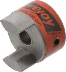 Lovejoy - 10mm Max Bore, Flexible Coupling Hub - 1.36" OD, 2" OAL, Sintered Iron, Order 2 Hubs & 1 Spider for Complete Coupling - Industrial Tool & Supply