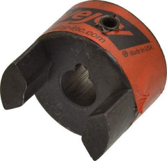 Lovejoy - 11mm Max Bore, 4mm x 1.8mm Keyway Width x Depth, Flexible Coupling Hub - 1.36" OD, 2" OAL, Sintered Iron, Order 2 Hubs & 1 Spider for Complete Coupling - Industrial Tool & Supply