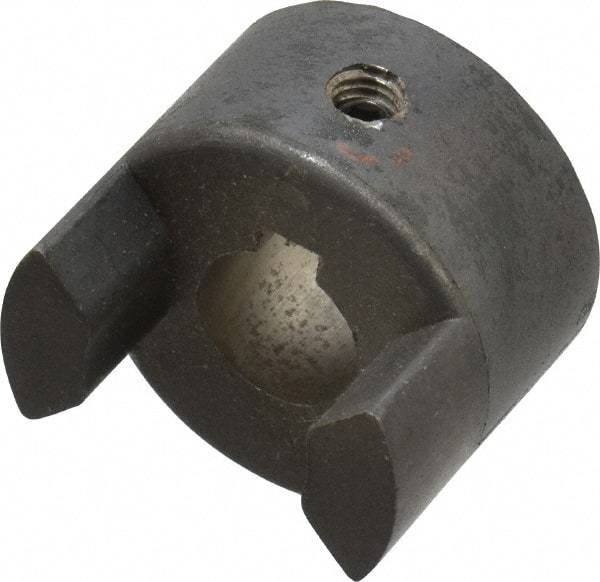 Lovejoy - 14mm Max Bore, 5mm x 2.3mm Keyway Width x Depth, Flexible Coupling Hub - 1.36" OD, 2" OAL, Sintered Iron, Order 2 Hubs & 1 Spider for Complete Coupling - Industrial Tool & Supply
