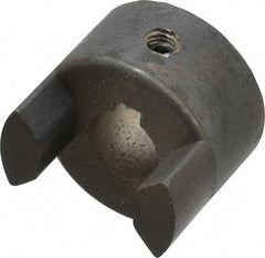 Lovejoy - 14mm Max Bore, 5mm x 2.3mm Keyway Width x Depth, Flexible Coupling Hub - 1.36" OD, 2" OAL, Sintered Iron, Order 2 Hubs & 1 Spider for Complete Coupling - Industrial Tool & Supply