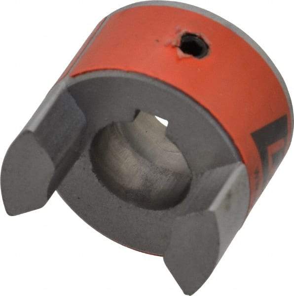 Lovejoy - 16mm Max Bore, 5mm x 2.3mm Keyway Width x Depth, Flexible Coupling Hub - 1.36" OD, 2" OAL, Sintered Iron, Order 2 Hubs & 1 Spider for Complete Coupling - Industrial Tool & Supply