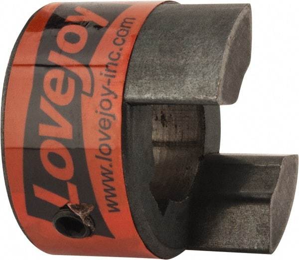 Lovejoy - 19mm Max Bore, 6mm x 2.8mm Keyway Width x Depth, Flexible Coupling Hub - 1.36" OD, 2" OAL, Sintered Iron, Order 2 Hubs & 1 Spider for Complete Coupling - Industrial Tool & Supply