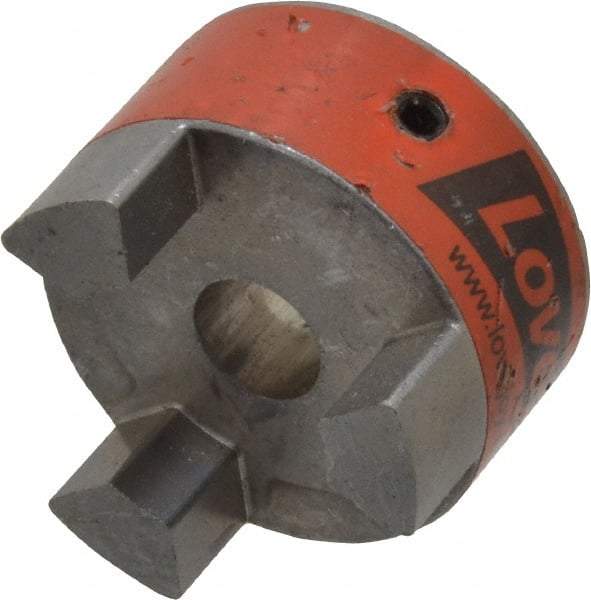 Lovejoy - 1/2" Max Bore Diam, Flexible Coupling Hub - 1-3/4" OD, 2.12" OAL, Sintered Iron, Order 2 Hubs & 1 Spider for Complete Coupling - Industrial Tool & Supply