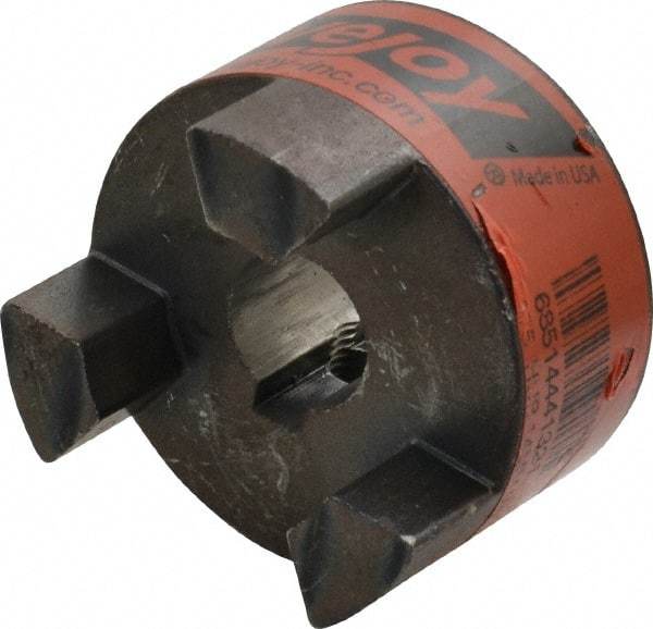 Lovejoy - 14mm Max Bore, 5mm x 2.3mm Keyway Width x Depth, Flexible Coupling Hub - 1-3/4" OD, 2.12" OAL, Sintered Iron, Order 2 Hubs & 1 Spider for Complete Coupling - Industrial Tool & Supply