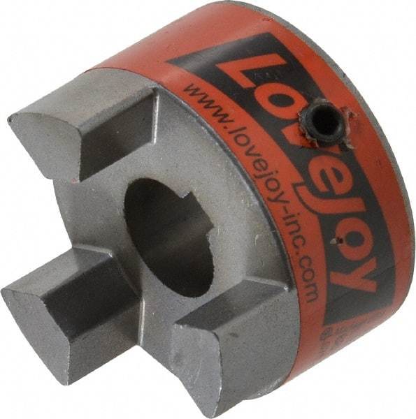 Lovejoy - 16mm Max Bore, 5mm x 2.3mm Keyway Width x Depth, Flexible Coupling Hub - 1-3/4" OD, 2.12" OAL, Sintered Iron, Order 2 Hubs & 1 Spider for Complete Coupling - Industrial Tool & Supply