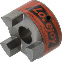 Lovejoy - 16mm Max Bore, 5mm x 2.3mm Keyway Width x Depth, Flexible Coupling Hub - 1-3/4" OD, 2.12" OAL, Sintered Iron, Order 2 Hubs & 1 Spider for Complete Coupling - Industrial Tool & Supply