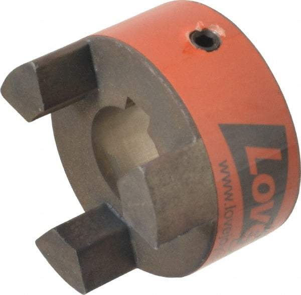 Lovejoy - 20mm Max Bore, 6mm x 2.8mm Keyway Width x Depth, Flexible Coupling Hub - 1-3/4" OD, 2.12" OAL, Sintered Iron, Order 2 Hubs & 1 Spider for Complete Coupling - Industrial Tool & Supply