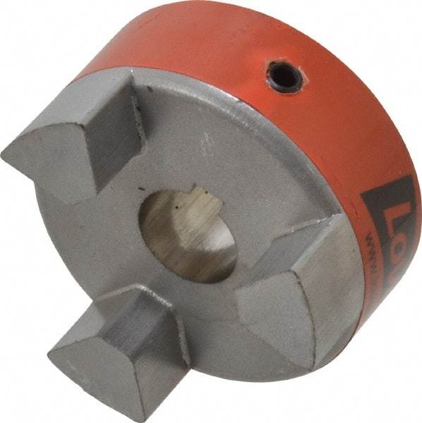Lovejoy - 5/8" Max Bore Diam, 3/16" x 3/32" Keyway Width x Depth, Flexible Coupling Hub - 2.11" OD, 2.12" OAL, Sintered Iron, Order 2 Hubs & 1 Spider for Complete Coupling - Industrial Tool & Supply