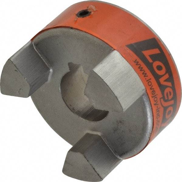 Lovejoy - 20mm Max Bore, 6mm x 2.8mm Keyway Width x Depth, Flexible Coupling Hub - 2.11" OD, 2.12" OAL, Sintered Iron, Order 2 Hubs & 1 Spider for Complete Coupling - Industrial Tool & Supply