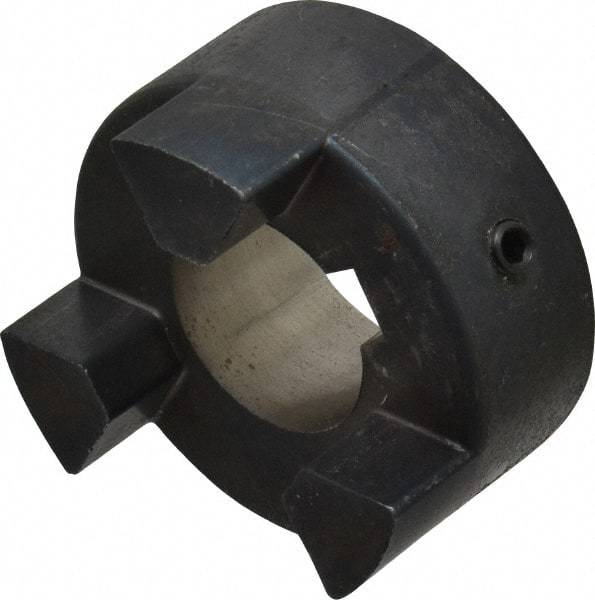 Lovejoy - 25mm Max Bore, 8mm x 3.3mm Keyway Width x Depth, Flexible Coupling Hub - 2.11" OD, 2.12" OAL, Sintered Iron, Order 2 Hubs & 1 Spider for Complete Coupling - Industrial Tool & Supply