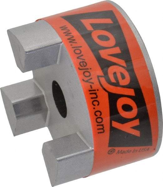 Lovejoy - 1/2" Max Bore Diam, Flexible Coupling Hub - 2.11" OD, 2-1/2" OAL, Sintered Iron, Order 2 Hubs & 1 Spider for Complete Coupling - Industrial Tool & Supply