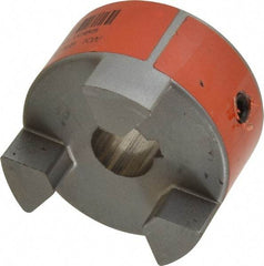 Lovejoy - 5/8" Max Bore Diam, 3/16" x 3/32" Keyway Width x Depth, Flexible Coupling Hub - 2.11" OD, 2-1/2" OAL, Sintered Iron, Order 2 Hubs & 1 Spider for Complete Coupling - Industrial Tool & Supply