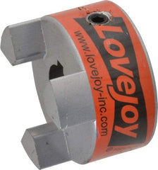Lovejoy - 3/4" Max Bore Diam, 3/16" x 3/32" Keyway Width x Depth, Flexible Coupling Hub - 2.11" OD, 2-1/2" OAL, Sintered Iron, Order 2 Hubs & 1 Spider for Complete Coupling - Industrial Tool & Supply