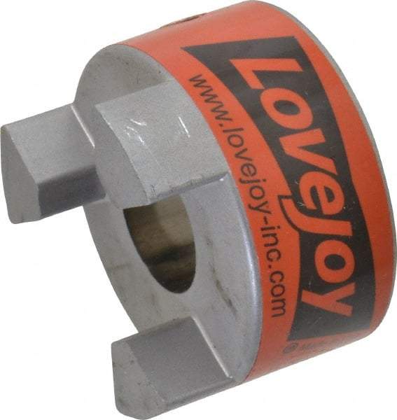 Lovejoy - 7/8" Max Bore Diam, 3/16" x 3/32" Keyway Width x Depth, Flexible Coupling Hub - 2.11" OD, 2-1/2" OAL, Sintered Iron, Order 2 Hubs & 1 Spider for Complete Coupling - Industrial Tool & Supply