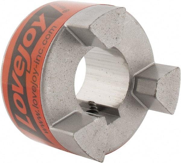 Lovejoy - 1" Max Bore Diam, 1/4" x 1/8" Keyway Width x Depth, Flexible Coupling Hub - 2.11" OD, 2-1/2" OAL, Sintered Iron, Order 2 Hubs & 1 Spider for Complete Coupling - Industrial Tool & Supply