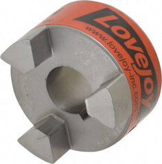 Lovejoy - 20mm Max Bore, 6mm x 2.8mm Keyway Width x Depth, Flexible Coupling Hub - 2.11" OD, 2-1/2" OAL, Sintered Iron, Order 2 Hubs & 1 Spider for Complete Coupling - Industrial Tool & Supply
