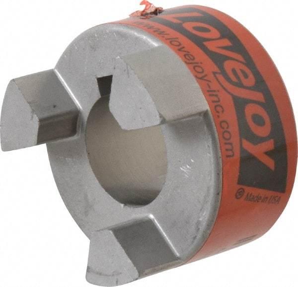 Lovejoy - 25mm Max Bore, 8mm x 3.3mm Keyway Width x Depth, Flexible Coupling Hub - 2.11" OD, 2-1/2" OAL, Sintered Iron, Order 2 Hubs & 1 Spider for Complete Coupling - Industrial Tool & Supply