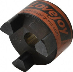 Lovejoy - 3/4" Max Bore Diam, 3/16" x 3/32" Keyway Width x Depth, Flexible Coupling Hub - 2.54" OD, 3-1/2" OAL, Sintered Iron, Order 2 Hubs & 1 Spider for Complete Coupling - Industrial Tool & Supply