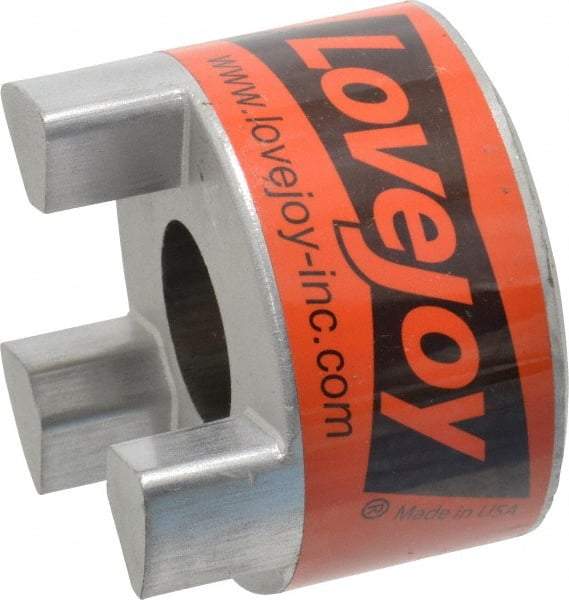 Lovejoy - 1" Max Bore Diam, 1/4" x 1/8" Keyway Width x Depth, Flexible Coupling Hub - 2.54" OD, 3-1/2" OAL, Sintered Iron, Order 2 Hubs & 1 Spider for Complete Coupling - Industrial Tool & Supply