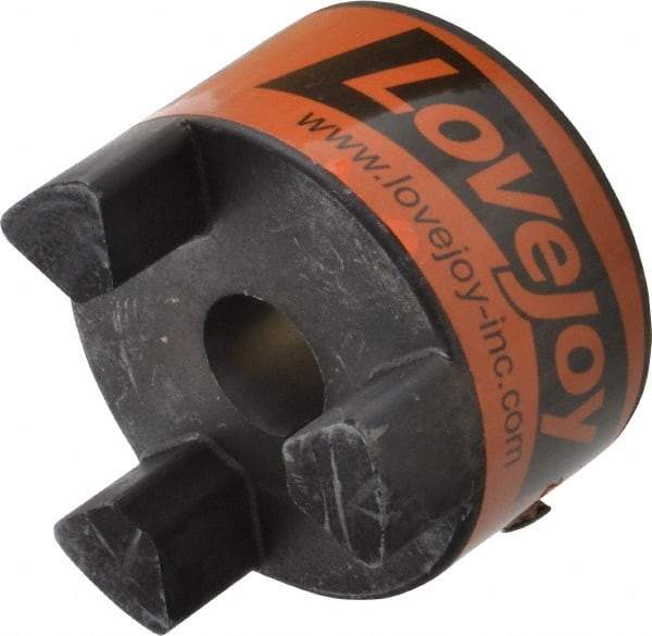 Lovejoy - 19mm Max Bore, 6mm x 2.8mm Keyway Width x Depth, Flexible Coupling Hub - 2.54" OD, 3-1/2" OAL, Sintered Iron, Order 2 Hubs & 1 Spider for Complete Coupling - Industrial Tool & Supply