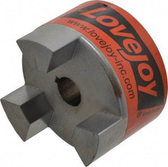 Lovejoy - 3/4" Max Bore Diam, 3/16" x 3/32" Keyway Width x Depth, Flexible Coupling Hub - 3.31" OD, 4-1/4" OAL, Sintered Iron, Order 2 Hubs & 1 Spider for Complete Coupling - Industrial Tool & Supply