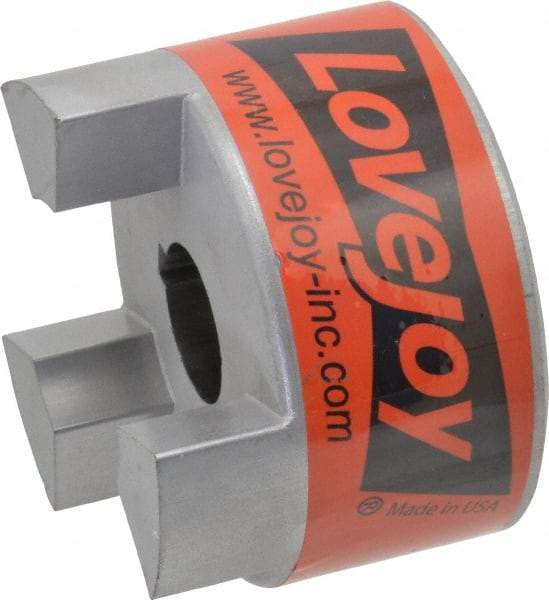 Lovejoy - 1" Max Bore Diam, 1/4" x 1/8" Keyway Width x Depth, Flexible Coupling Hub - 3.31" OD, 4-1/4" OAL, Sintered Iron, Order 2 Hubs & 1 Spider for Complete Coupling - Industrial Tool & Supply