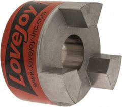 Lovejoy - 1-1/4" Max Bore Diam, 1/4" x 1/8" Keyway Width x Depth, Flexible Coupling Hub - 3.31" OD, 4-1/4" OAL, Sintered Iron, Order 2 Hubs & 1 Spider for Complete Coupling - Industrial Tool & Supply