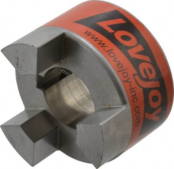 Lovejoy - 1-1/2" Max Bore Diam, 3/8" x 3/16" Keyway Width x Depth, Flexible Coupling Hub - 3.31" OD, 4-1/4" OAL, Sintered Iron, Order 2 Hubs & 1 Spider for Complete Coupling - Industrial Tool & Supply